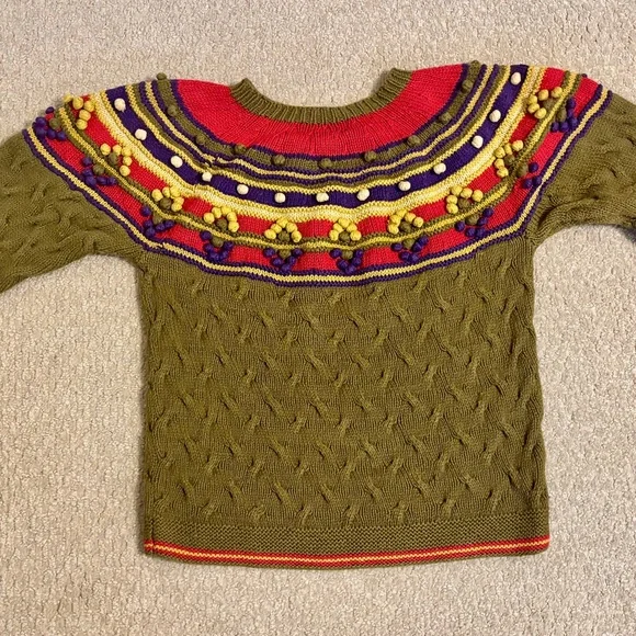 Colorful Women's Crew Neck Sweater - Picture 14 of 16